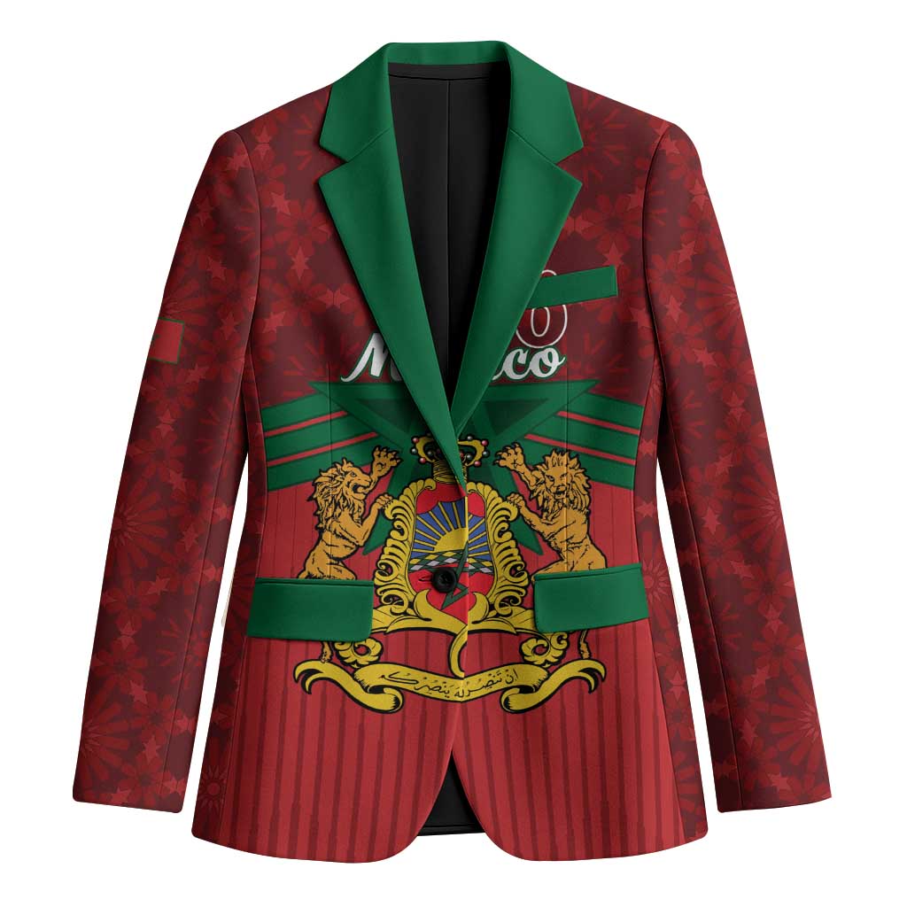 Personalized Morocco Independence Day Blazer 1956 Proud Islamic Pattern - Wonder Print Shop