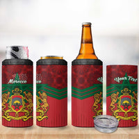 Personalized Morocco Independence Day 4 in 1 Can Cooler Tumbler 1956 Proud Islamic Pattern LT14