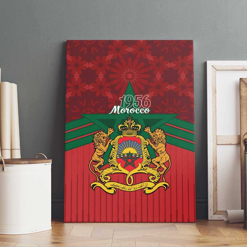 Morocco Independence Day Canvas Wall Art 1956 Proud Islamic Pattern LT14
