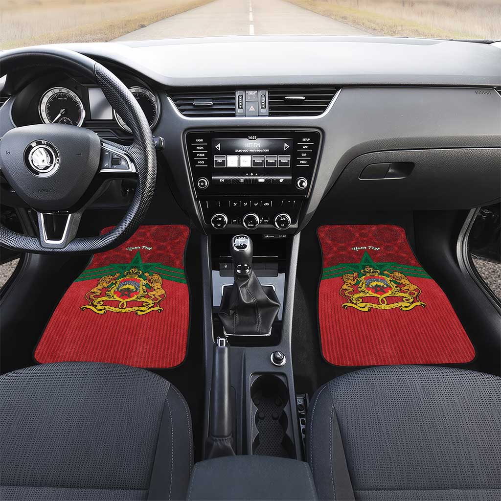 Personalized Morocco Independence Day Car Mats 1956 Proud Islamic Pattern LT14