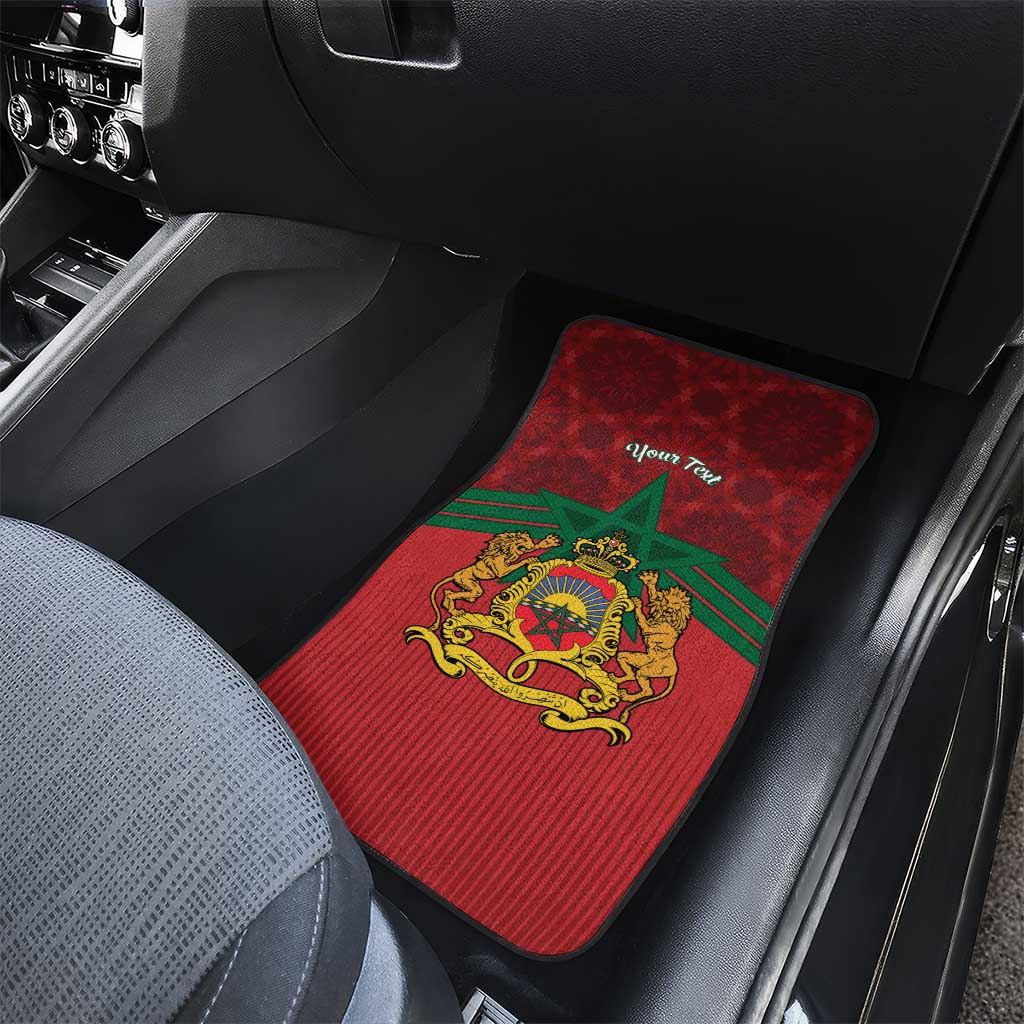 Personalized Morocco Independence Day Car Mats 1956 Proud Islamic Pattern LT14