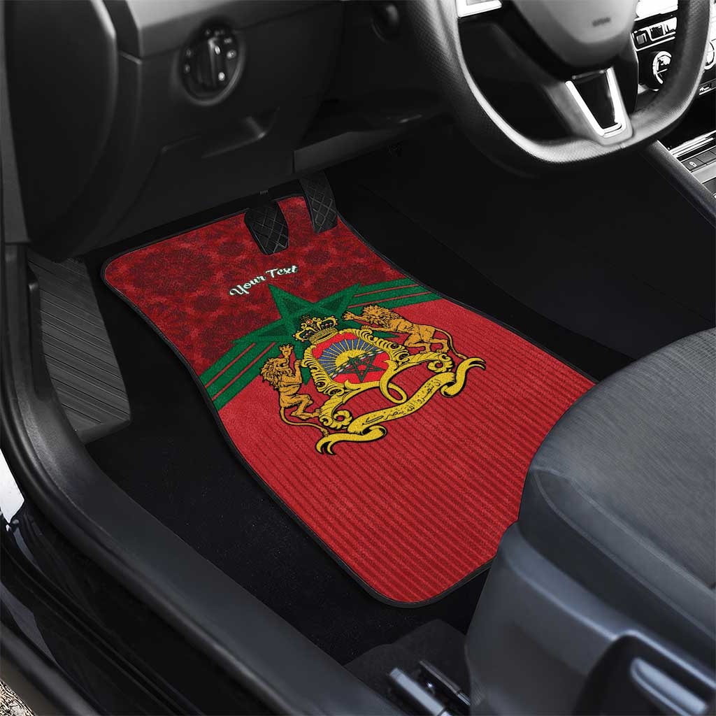 Personalized Morocco Independence Day Car Mats 1956 Proud Islamic Pattern LT14