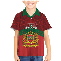 Personalized Morocco Independence Day Family Matching Mermaid Dress and Hawaiian Shirt 1956 Proud Islamic Pattern - Wonder Print Shop