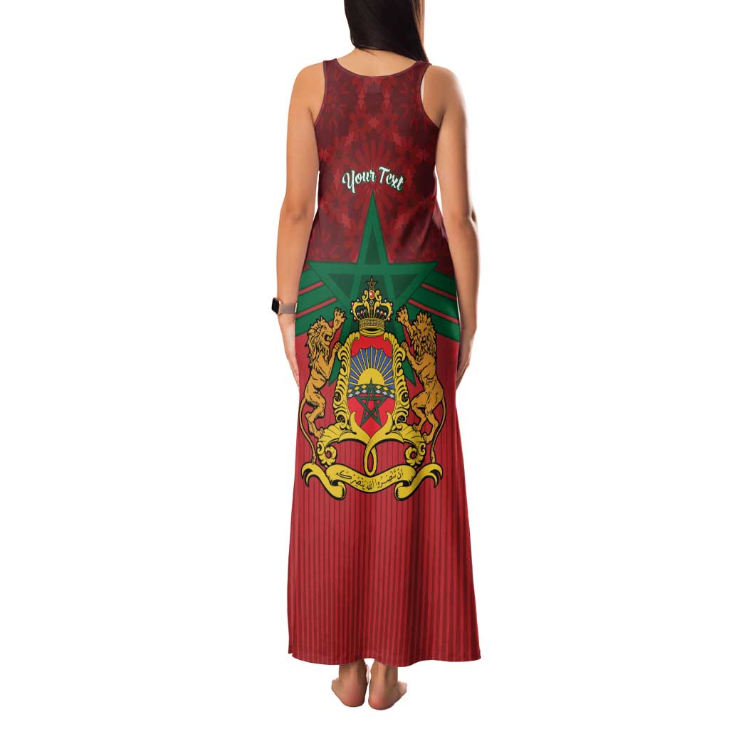 Personalized Morocco Independence Day Family Matching Tank Maxi Dress and Hawaiian Shirt 1956 Proud Islamic Pattern - Wonder Print Shop