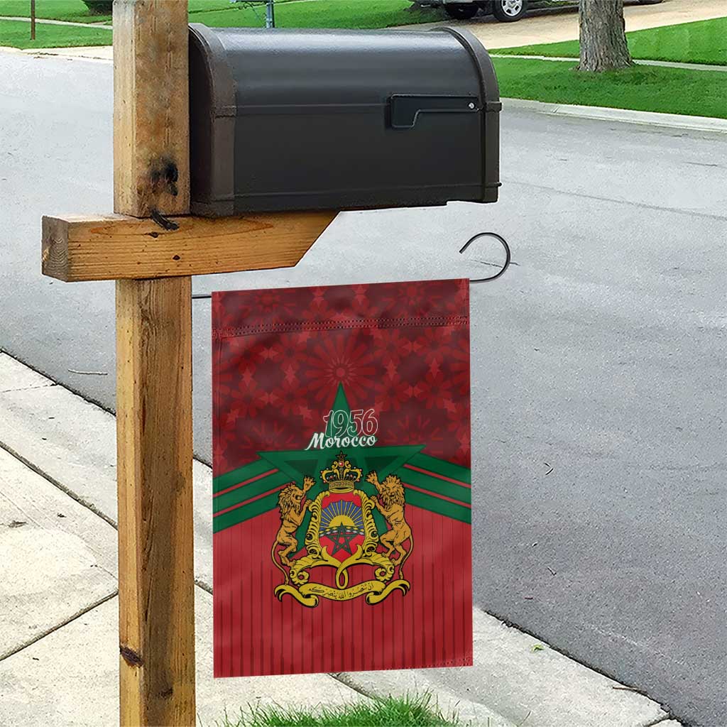 Morocco Independence Day Garden Flag 1956 Proud Islamic Pattern LT14