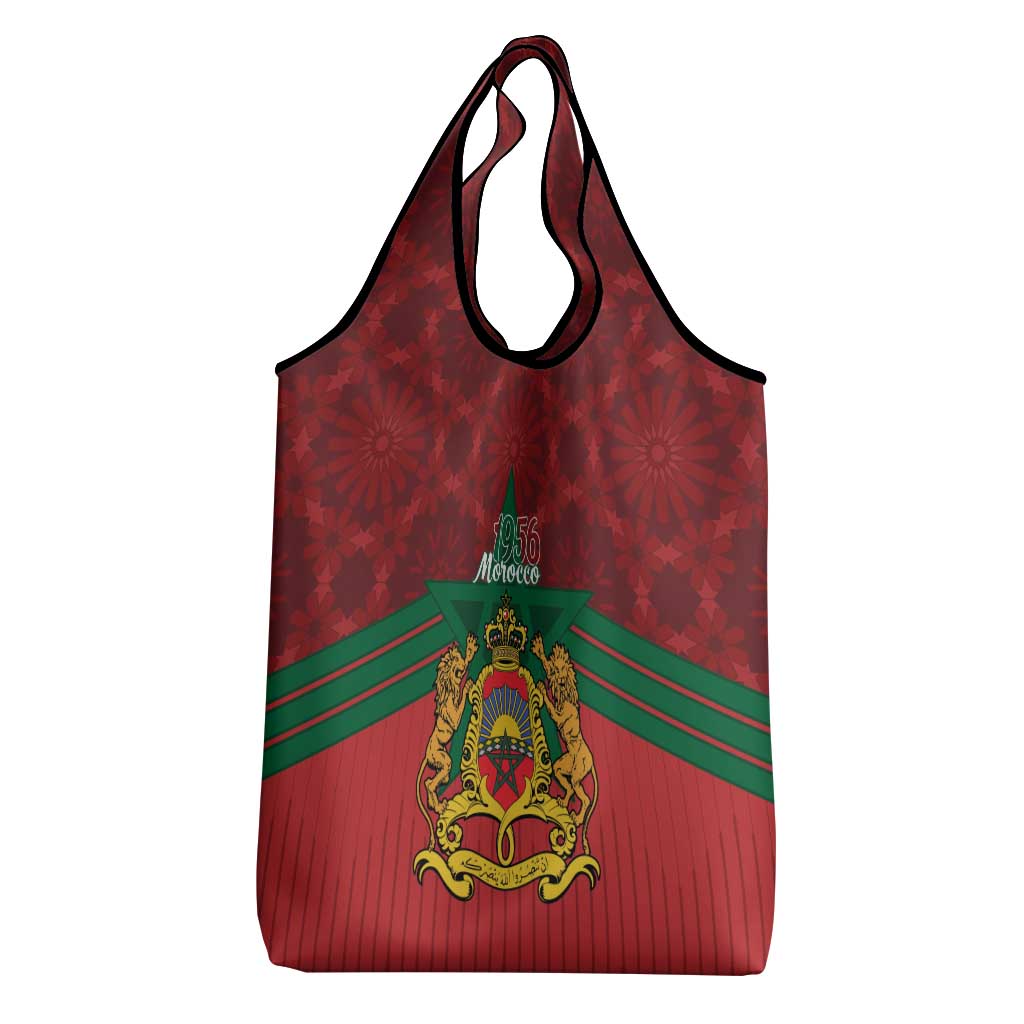 Morocco Independence Day Grocery Bag 1956 Proud Islamic Pattern LT14