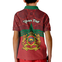 Personalized Morocco Independence Day Kid Polo Shirt 1956 Proud Islamic Pattern - Wonder Print Shop