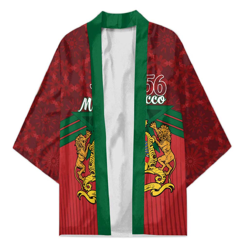 Personalized Morocco Independence Day Kimono 1956 Proud Islamic Pattern - Wonder Print Shop