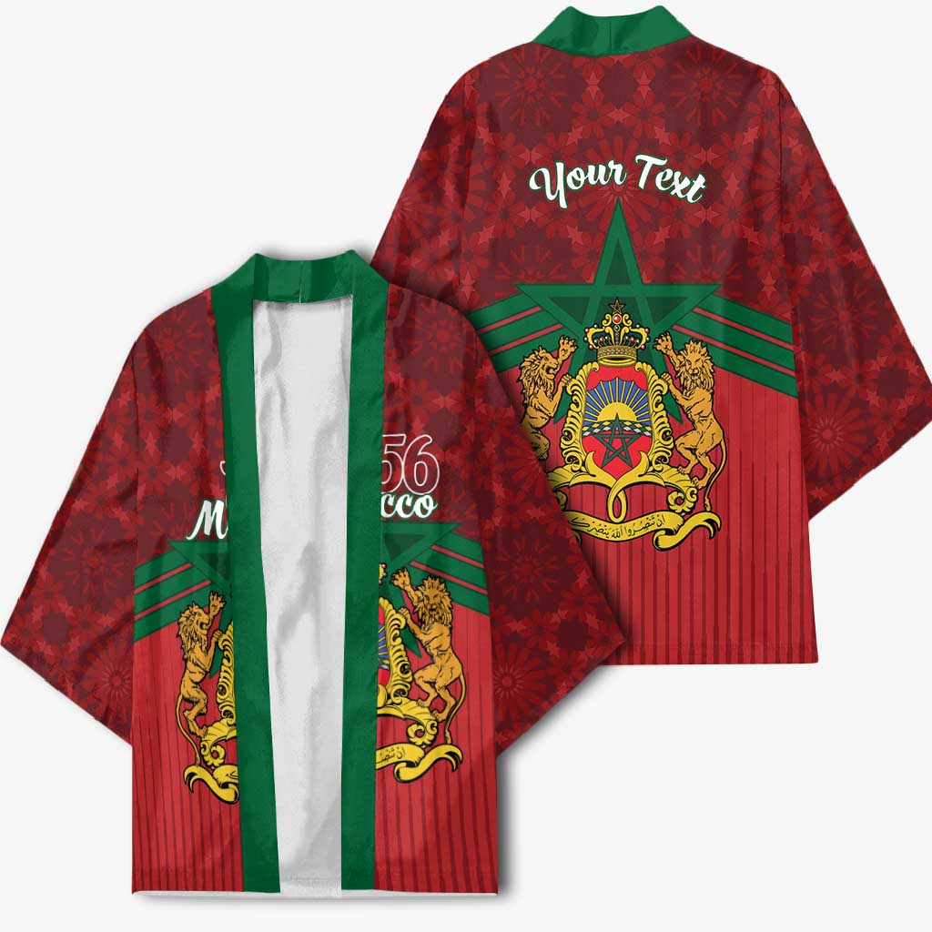 Personalized Morocco Independence Day Kimono 1956 Proud Islamic Pattern - Wonder Print Shop