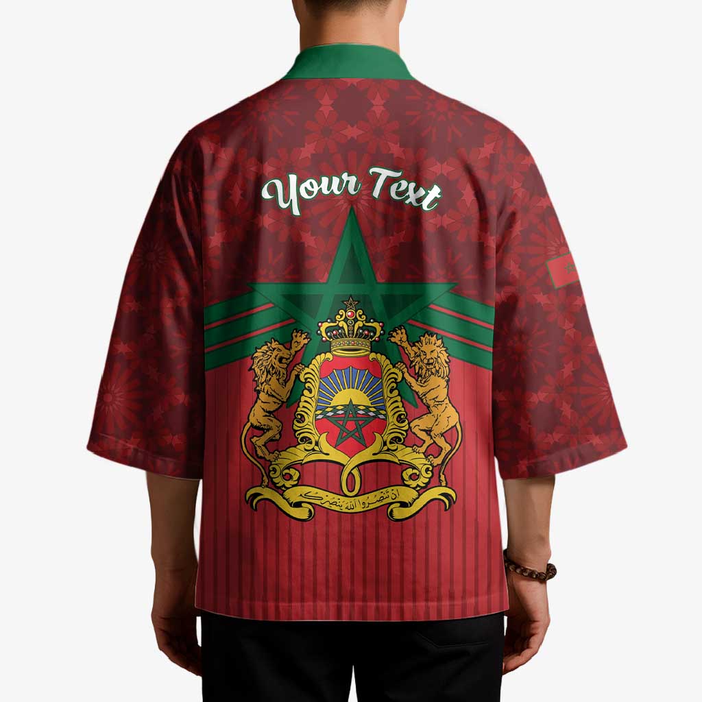 Personalized Morocco Independence Day Kimono 1956 Proud Islamic Pattern - Wonder Print Shop