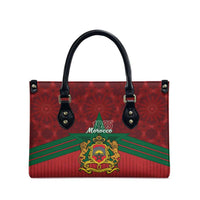 Morocco Independence Day Leather Bag 1956 Proud Islamic Pattern - Wonder Print Shop