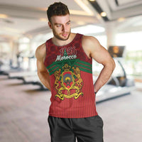 Personalized Morocco Independence Day Men Tank Top 1956 Proud Islamic Pattern - Wonder Print Shop