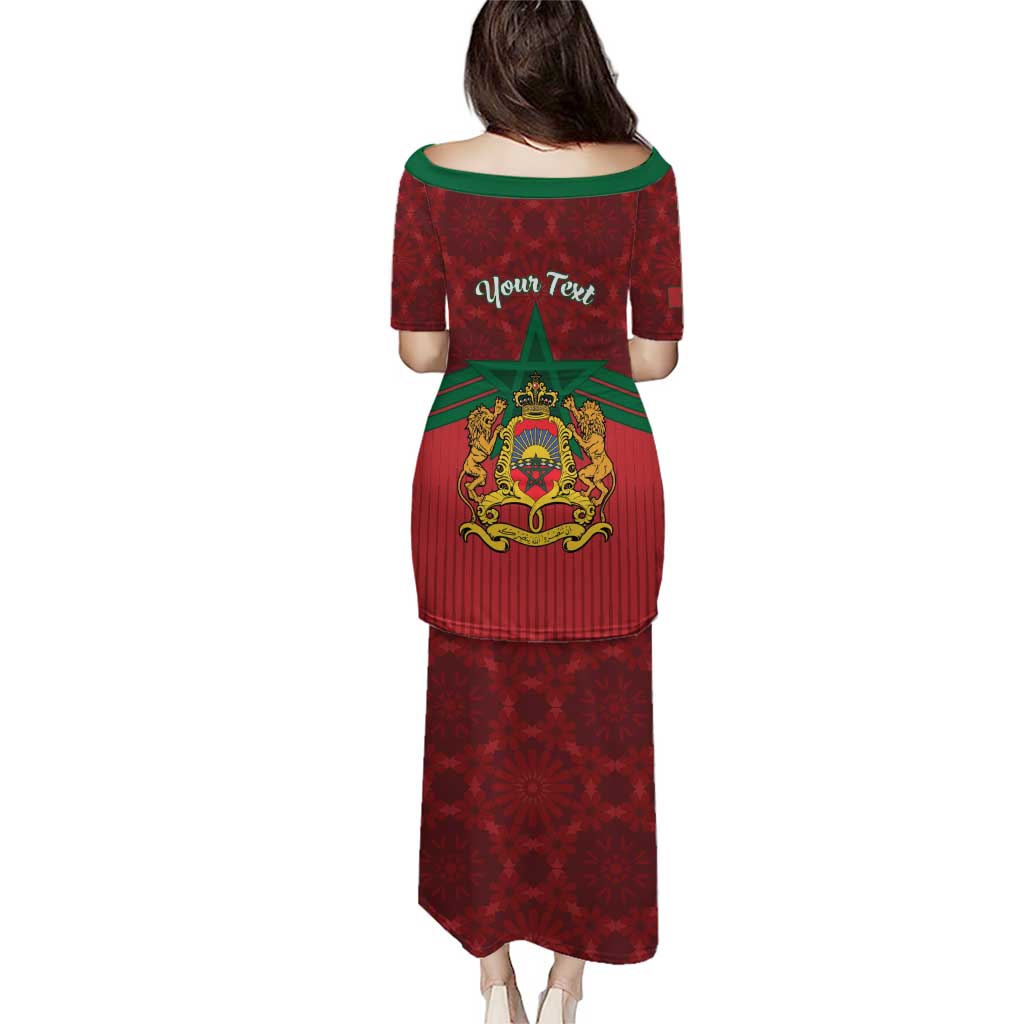 Personalized Morocco Independence Day Puletasi 1956 Proud Islamic Pattern - Wonder Print Shop