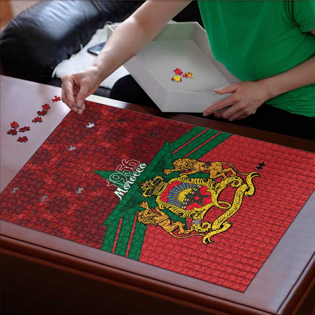 Morocco Independence Day Puzzle 1956 Proud Islamic Pattern LT14