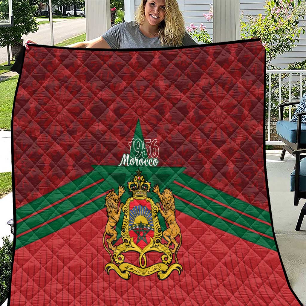 Morocco Independence Day Quilt 1956 Proud Islamic Pattern LT14