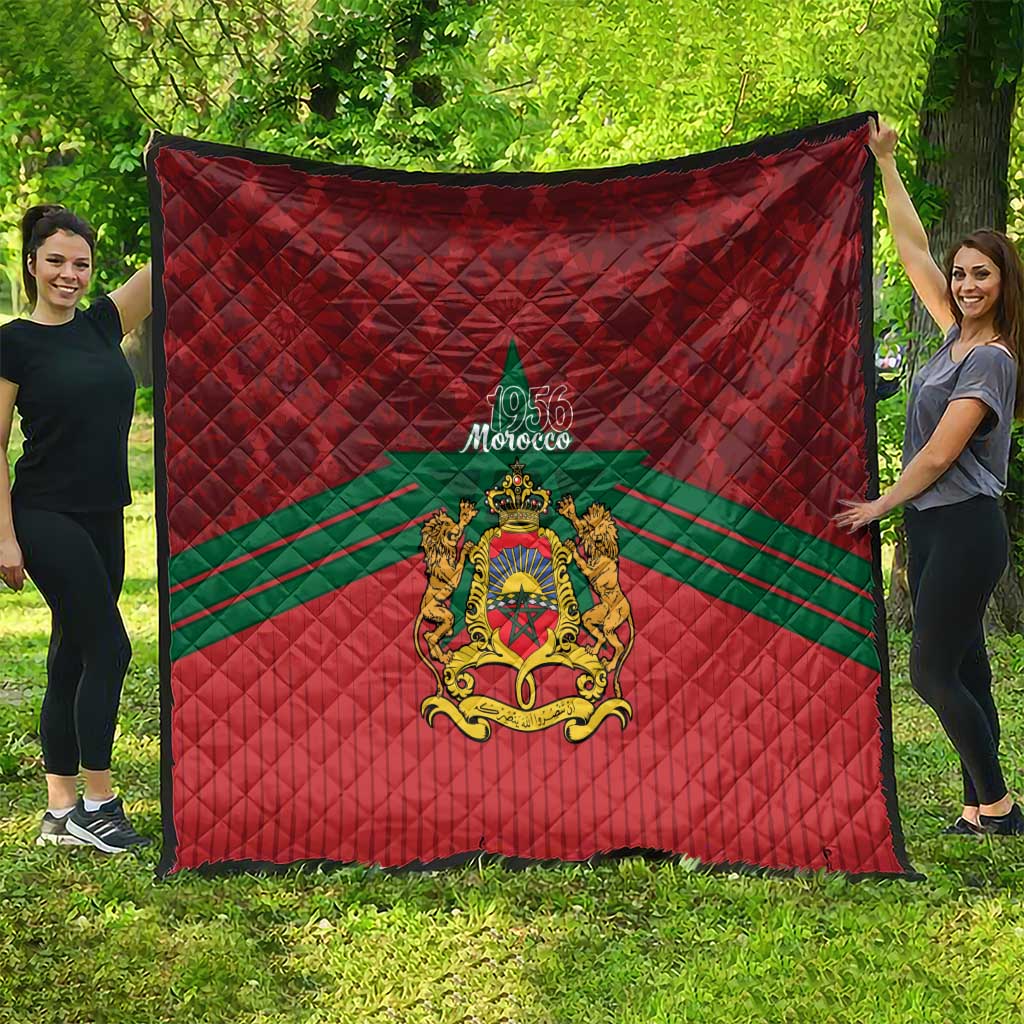 Morocco Independence Day Quilt 1956 Proud Islamic Pattern LT14