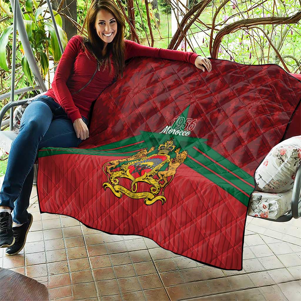 Morocco Independence Day Quilt 1956 Proud Islamic Pattern LT14