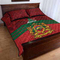 Morocco Independence Day Quilt Bed Set 1956 Proud Islamic Pattern LT14
