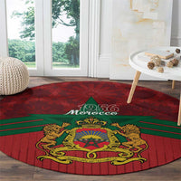 Morocco Independence Day Round Carpet 1956 Proud Islamic Pattern LT14