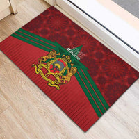 Morocco Independence Day Rubber Doormat 1956 Proud Islamic Pattern LT14
