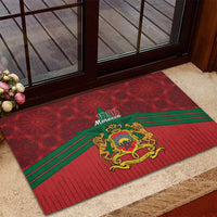 Morocco Independence Day Rubber Doormat 1956 Proud Islamic Pattern LT14
