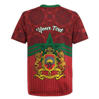 Personalized Morocco Independence Day Rugby Jersey 1956 Proud Islamic Pattern - Wonder Print Shop