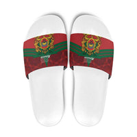 Morocco Independence Day Slide Sandals 1956 Proud Islamic Pattern LT14