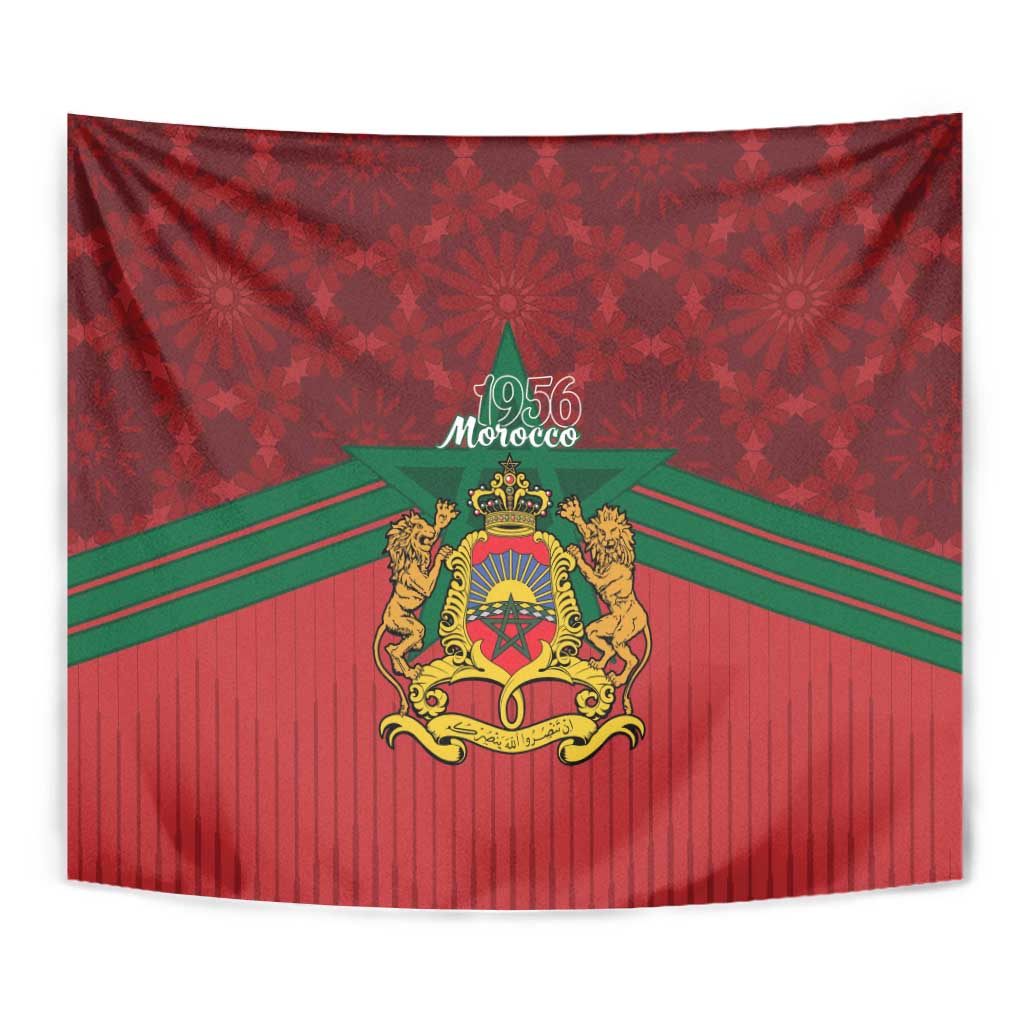 Morocco Independence Day Tapestry 1956 Proud Islamic Pattern LT14