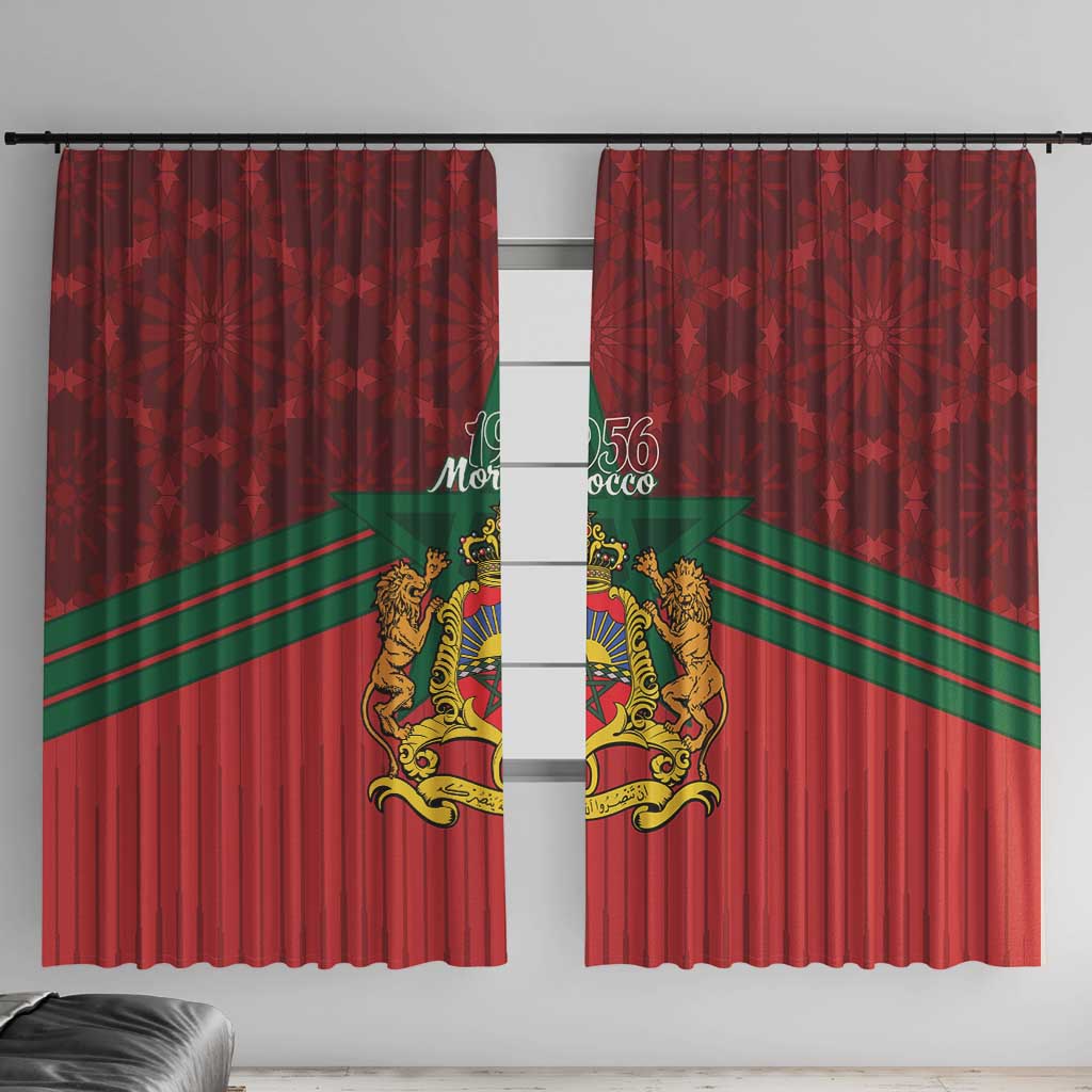 Morocco Independence Day Window Curtain 1956 Proud Islamic Pattern LT14