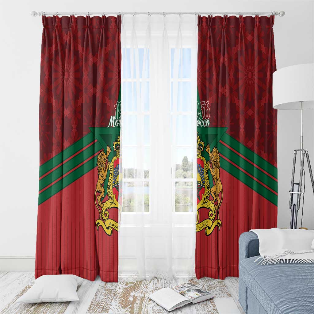 Morocco Independence Day Window Curtain 1956 Proud Islamic Pattern LT14