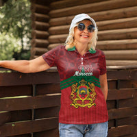 Personalized Morocco Independence Day Women Polo Shirt 1956 Proud Islamic Pattern - Wonder Print Shop