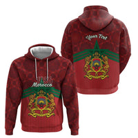 Personalized Morocco Independence Day Zip Hoodie 1956 Proud Islamic Pattern - Wonder Print Shop