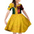 Australia And Canada Soccer Family Matching Short Sleeve Bodycon Dress and Hawaiian Shirt Matildas Combine Canucks Together - Wonder Print Shop