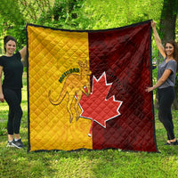 Australia And Canada Soccer Quilt Matildas Combine Canucks Together - Wonder Print Shop