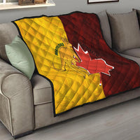 Australia And Canada Soccer Quilt Matildas Combine Canucks Together - Wonder Print Shop