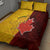 Australia And Canada Soccer Quilt Bed Set Matildas Combine Canucks Together - Wonder Print Shop
