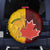 Australia And Canada Soccer Spare Tire Cover Matildas Combine Canucks Together - Wonder Print Shop