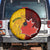 Australia And Canada Soccer Spare Tire Cover Matildas Combine Canucks Together - Wonder Print Shop