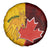Australia And Canada Soccer Spare Tire Cover Matildas Combine Canucks Together - Wonder Print Shop