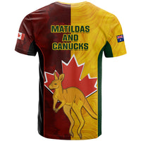Australia And Canada Soccer T Shirt Matildas Combine Canucks Together - Wonder Print Shop
