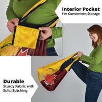 Custom Australia And Canada Soccer Grocery Bag Matildas Combine Canucks Together