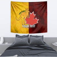 Custom Australia And Canada Soccer Tapestry Matildas Combine Canucks Together - Wonder Print Shop