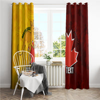 Custom Australia And Canada Soccer Window Curtain Matildas Combine Canucks Together - Wonder Print Shop