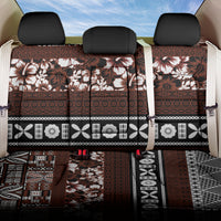 Bula Fiji Back Car Seat Cover Fijian Tapa Masi With Hibiscus Flowers - Wonder Print Shop