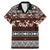 Bula Fiji Family Matching Mermaid Dress and Hawaiian Shirt Fijian Tapa Masi With Hibiscus Flowers - Wonder Print Shop
