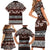 Bula Fiji Family Matching Short Sleeve Bodycon Dress and Hawaiian Shirt Fijian Tapa Masi With Hibiscus Flowers - Wonder Print Shop