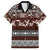 Bula Fiji Family Matching Short Sleeve Bodycon Dress and Hawaiian Shirt Fijian Tapa Masi With Hibiscus Flowers - Wonder Print Shop