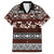 Bula Fiji Family Matching Summer Maxi Dress and Hawaiian Shirt Fijian Tapa Masi With Hibiscus Flowers - Wonder Print Shop