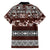 Bula Fiji Family Matching Summer Maxi Dress and Hawaiian Shirt Fijian Tapa Masi With Hibiscus Flowers - Wonder Print Shop