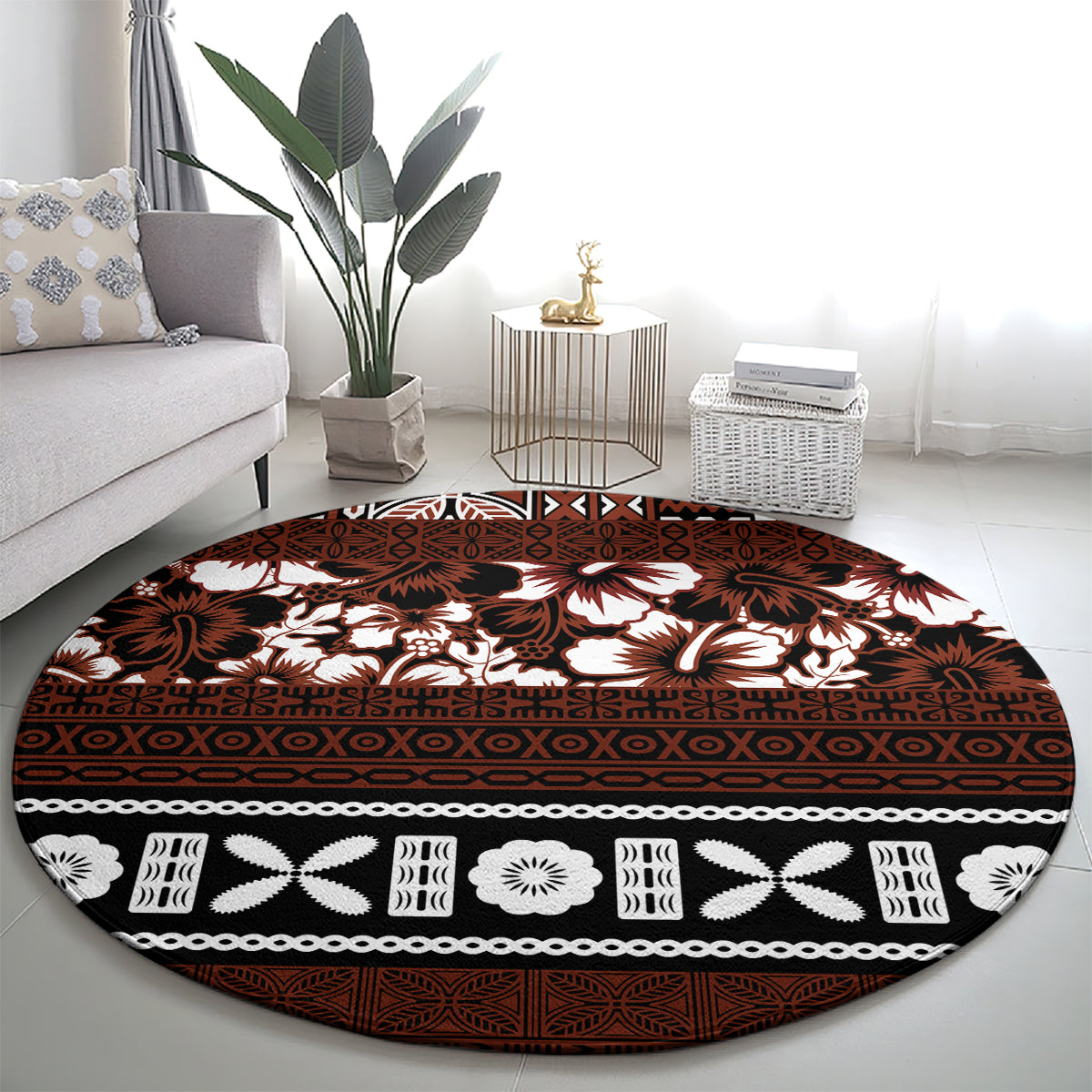 bula-fiji-round-carpet-fijian-tapa-masi-with-hibiscus-flowers